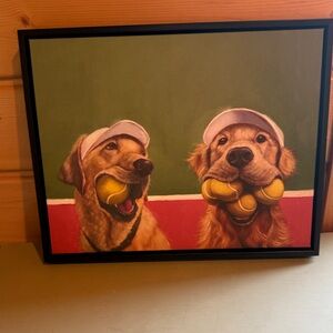 Dog Portrait with Tennis Balls